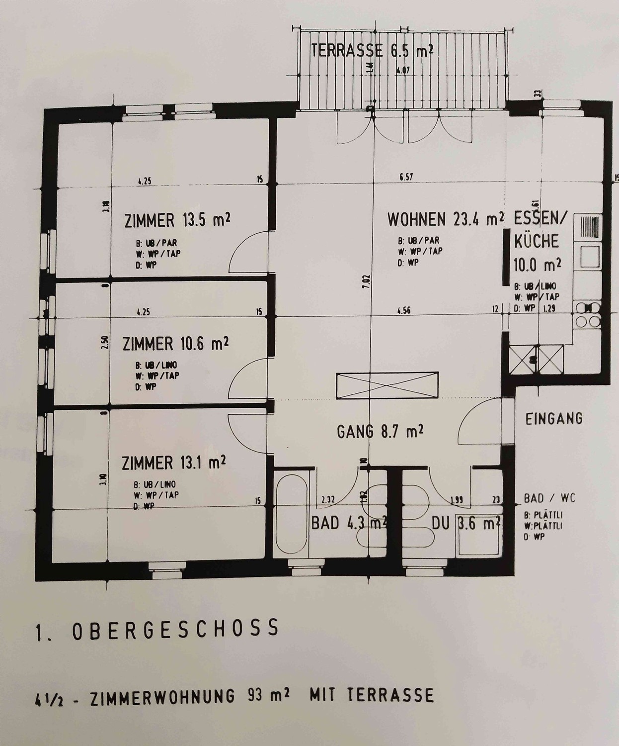 4 ½ rooms apartment