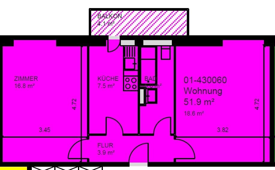 2 rooms apartment