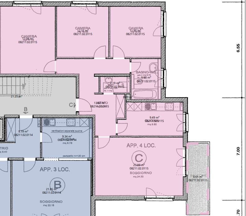 4 rooms apartment