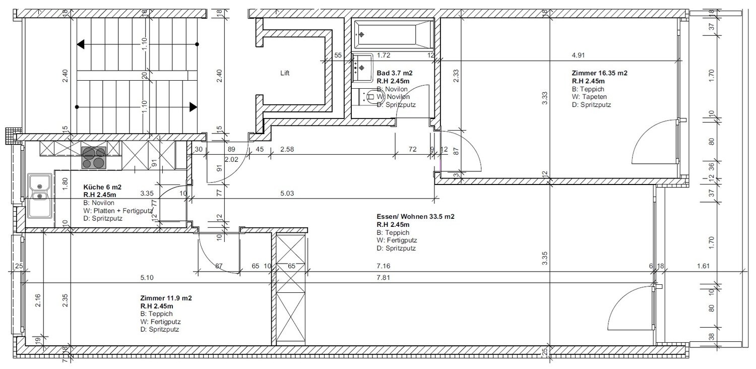 3 ½ rooms apartment