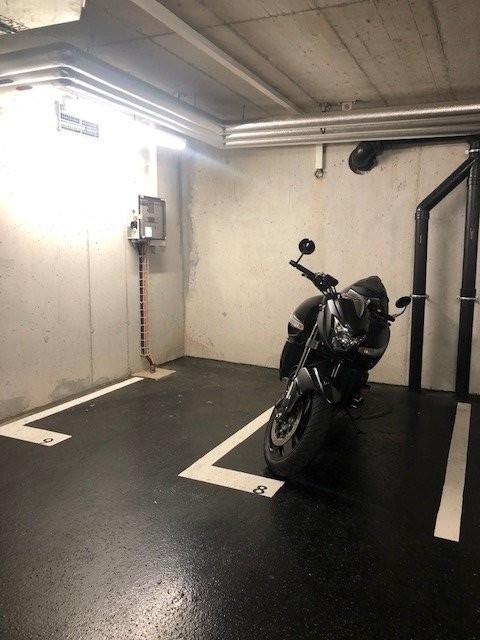 Covered bike parking