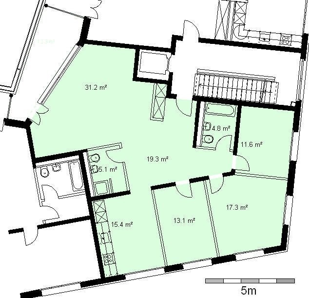 4 ½ rooms apartment