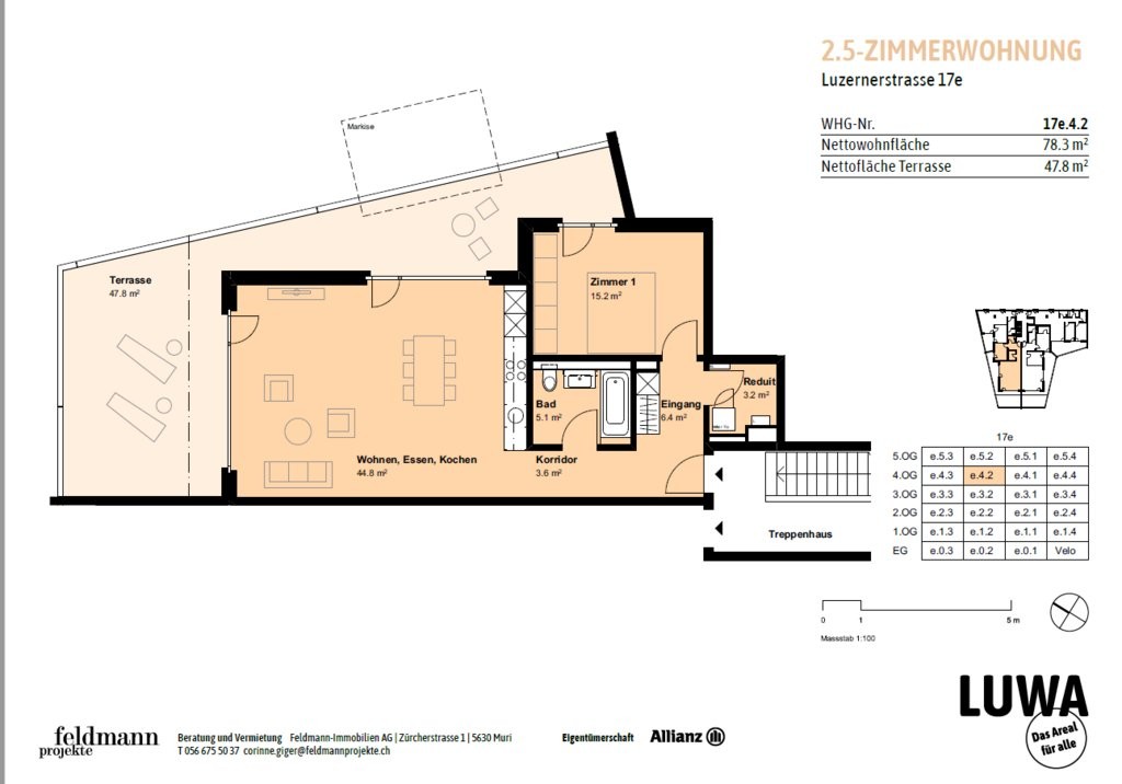 2 ½ rooms apartment