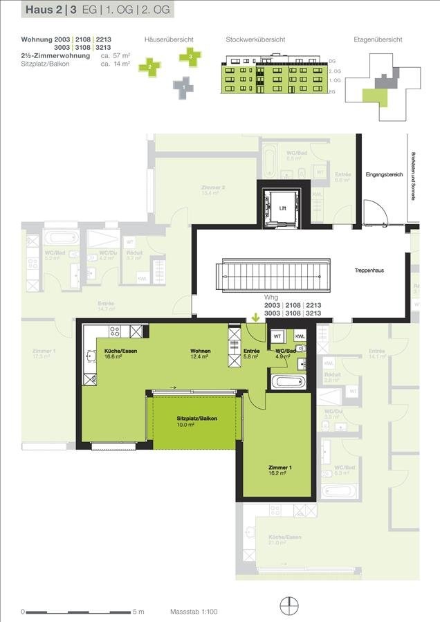 2 ½ rooms apartment