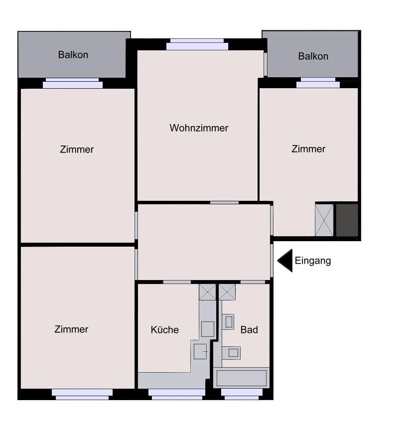 4 rooms apartment