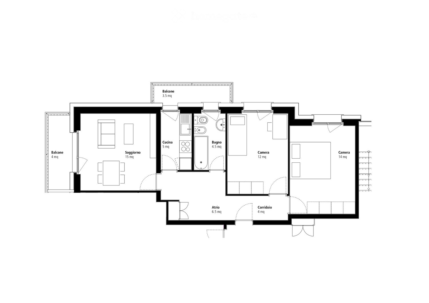 3-Zimmer-Wohnung