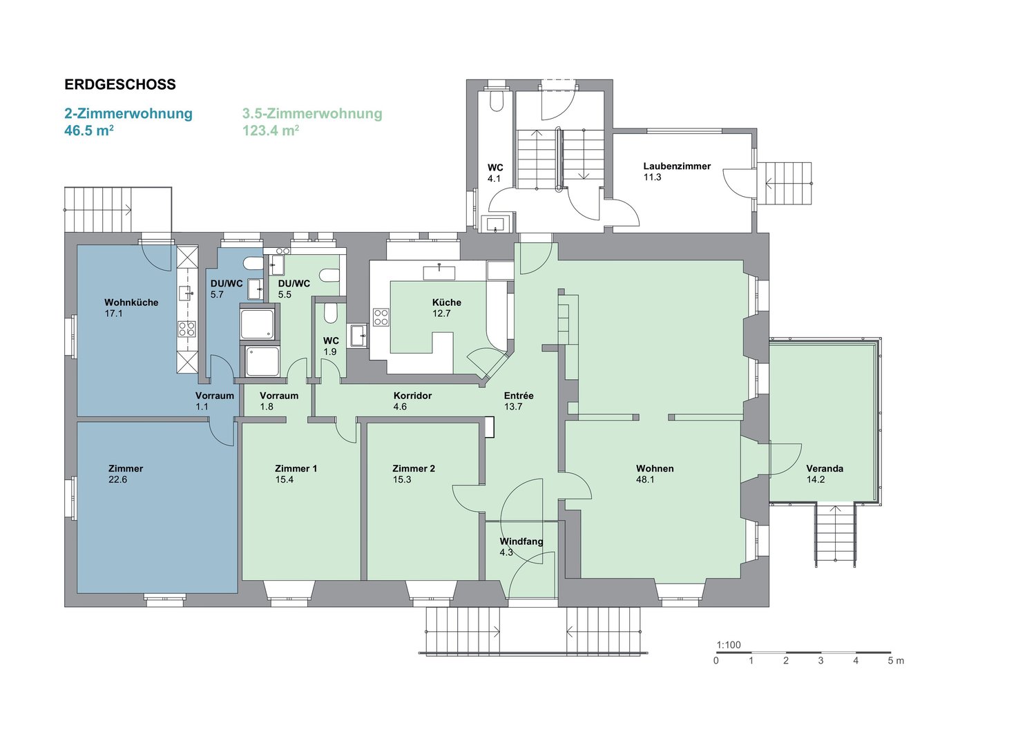 2 rooms apartment