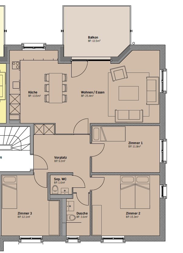 4 ½ rooms apartment