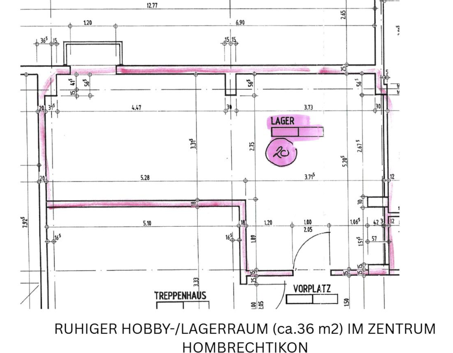 36m² pièce hobby