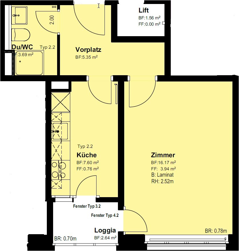 1 room apartment