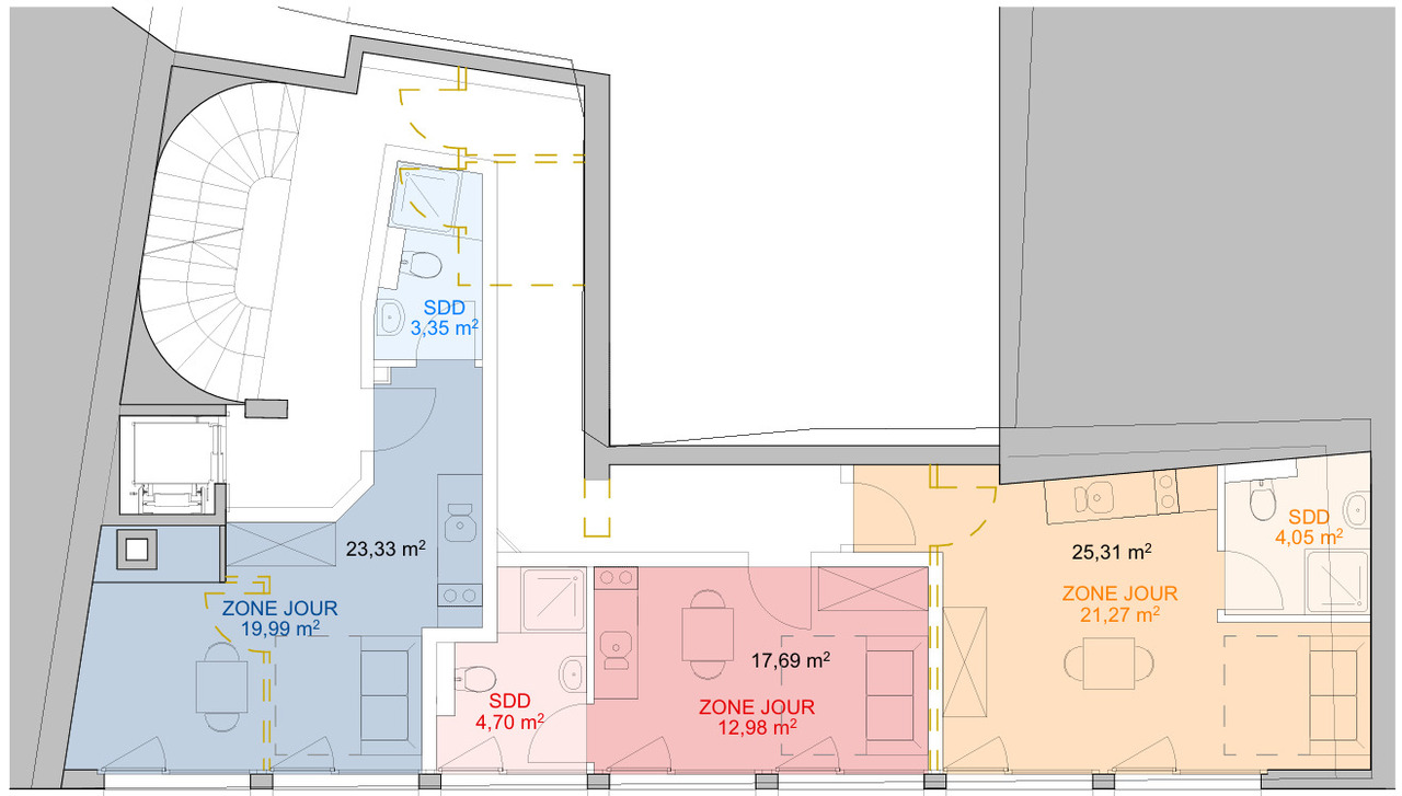 1 room furnished flat