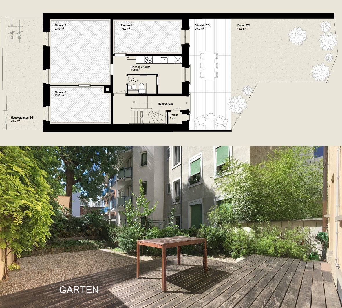 3 rooms apartment