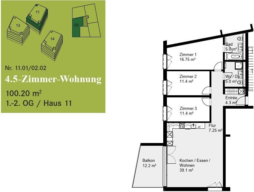 4 ½ rooms apartment