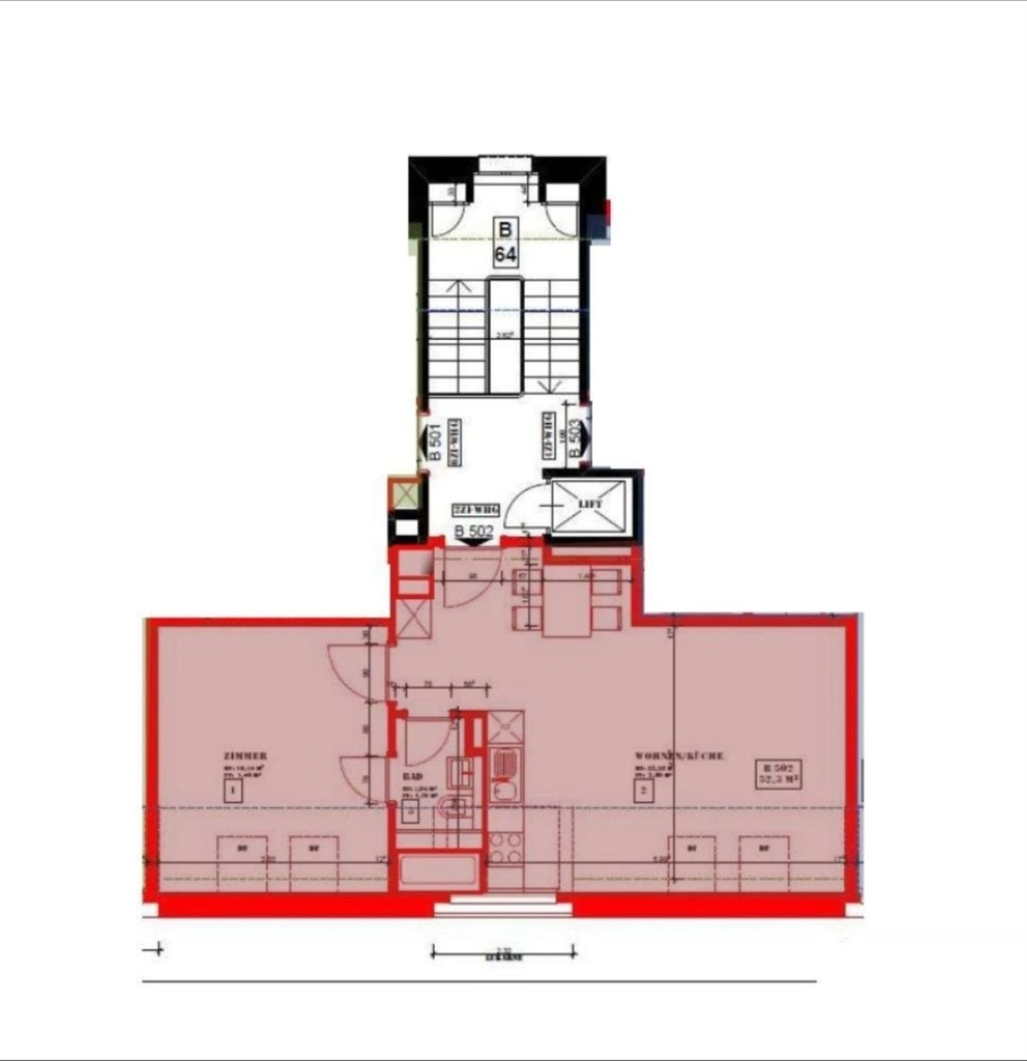 Appartement de 2 pièces
