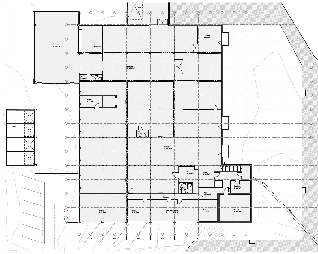 868m² industrial object