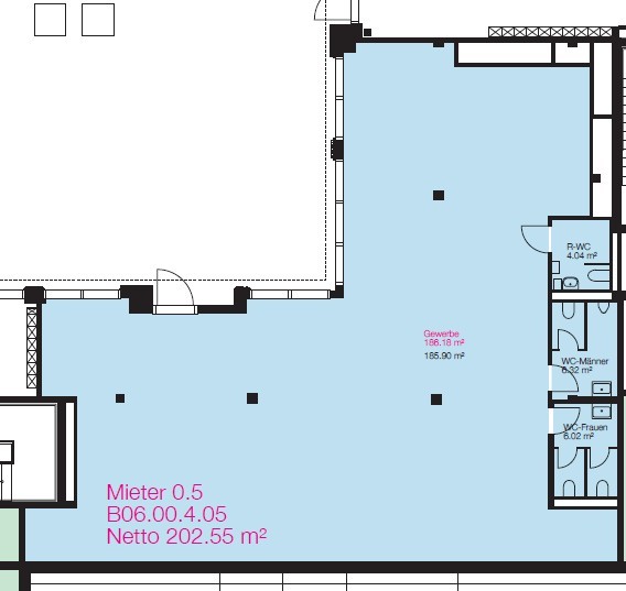 202m² commerciale