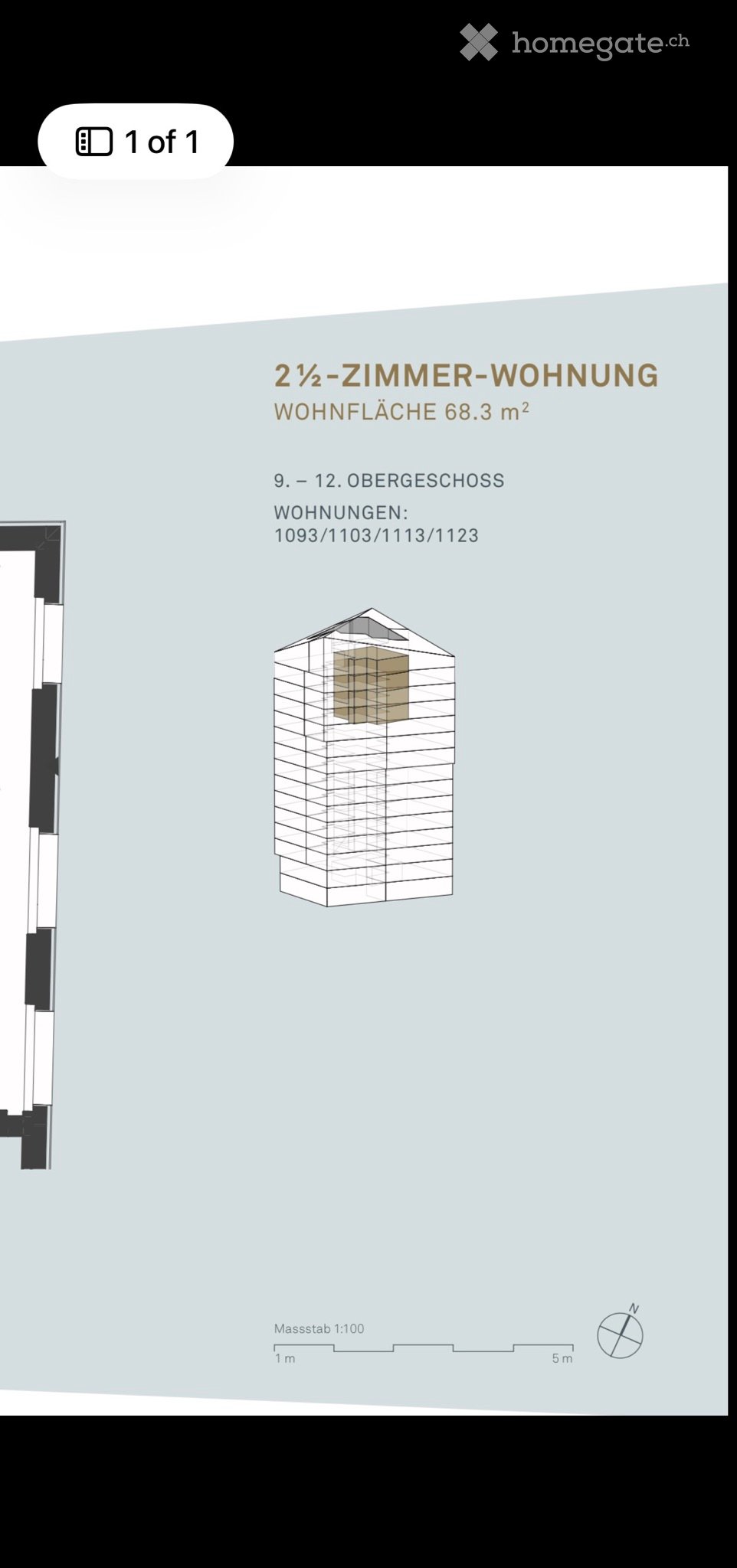 2 ½ rooms apartment