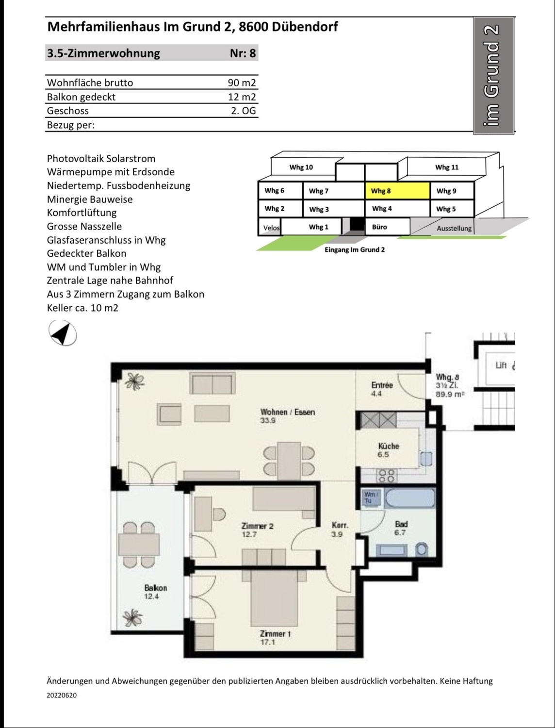 3 ½ rooms apartment