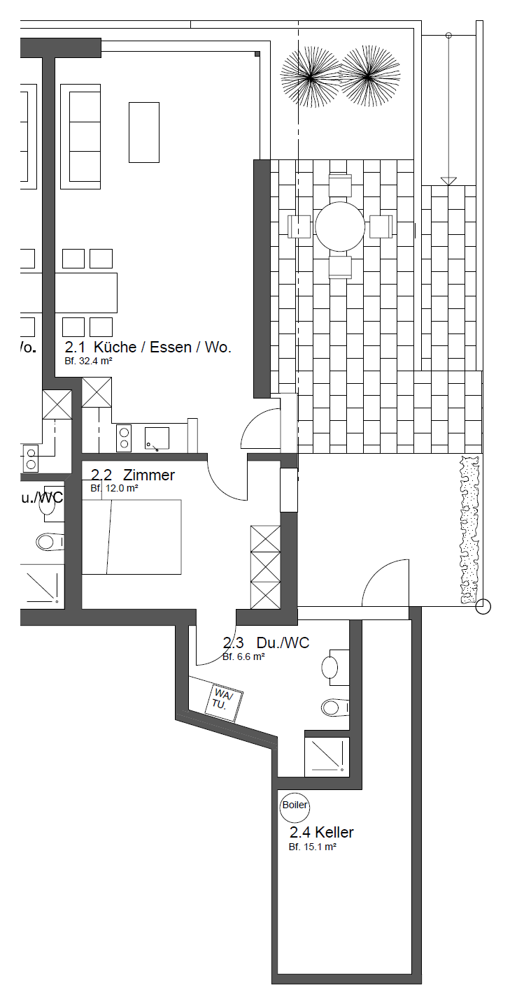 2 rooms apartment