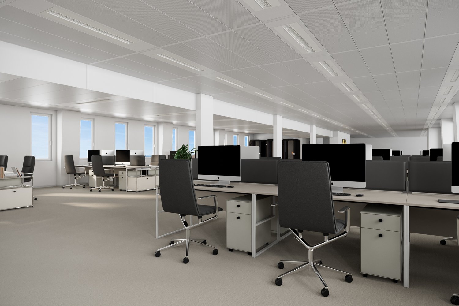 300m² office