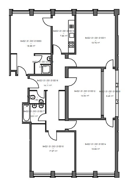 5 rooms apartment