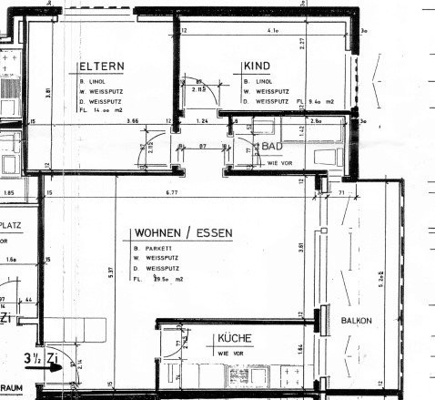 3 ½ rooms apartment