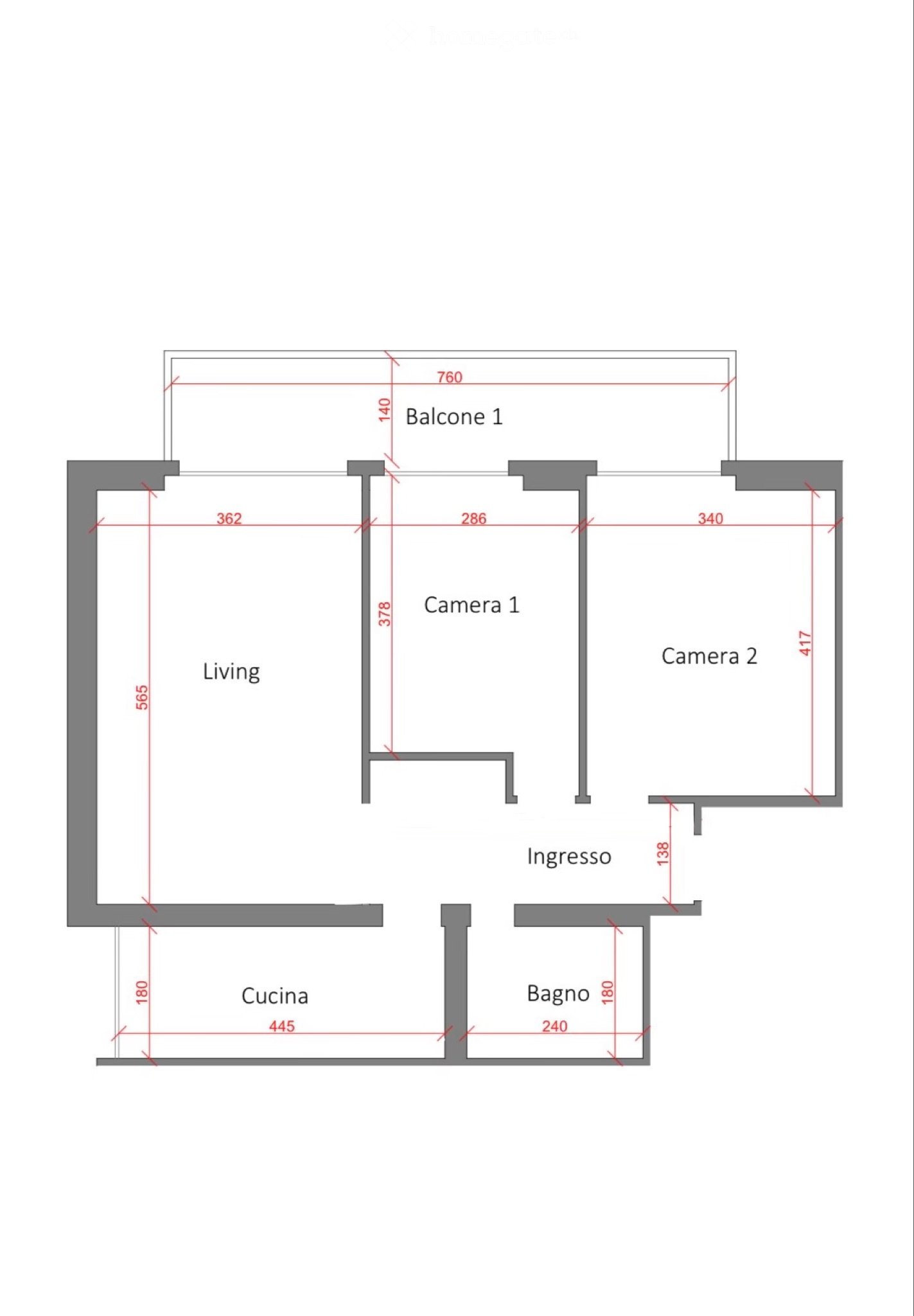 3 rooms apartment