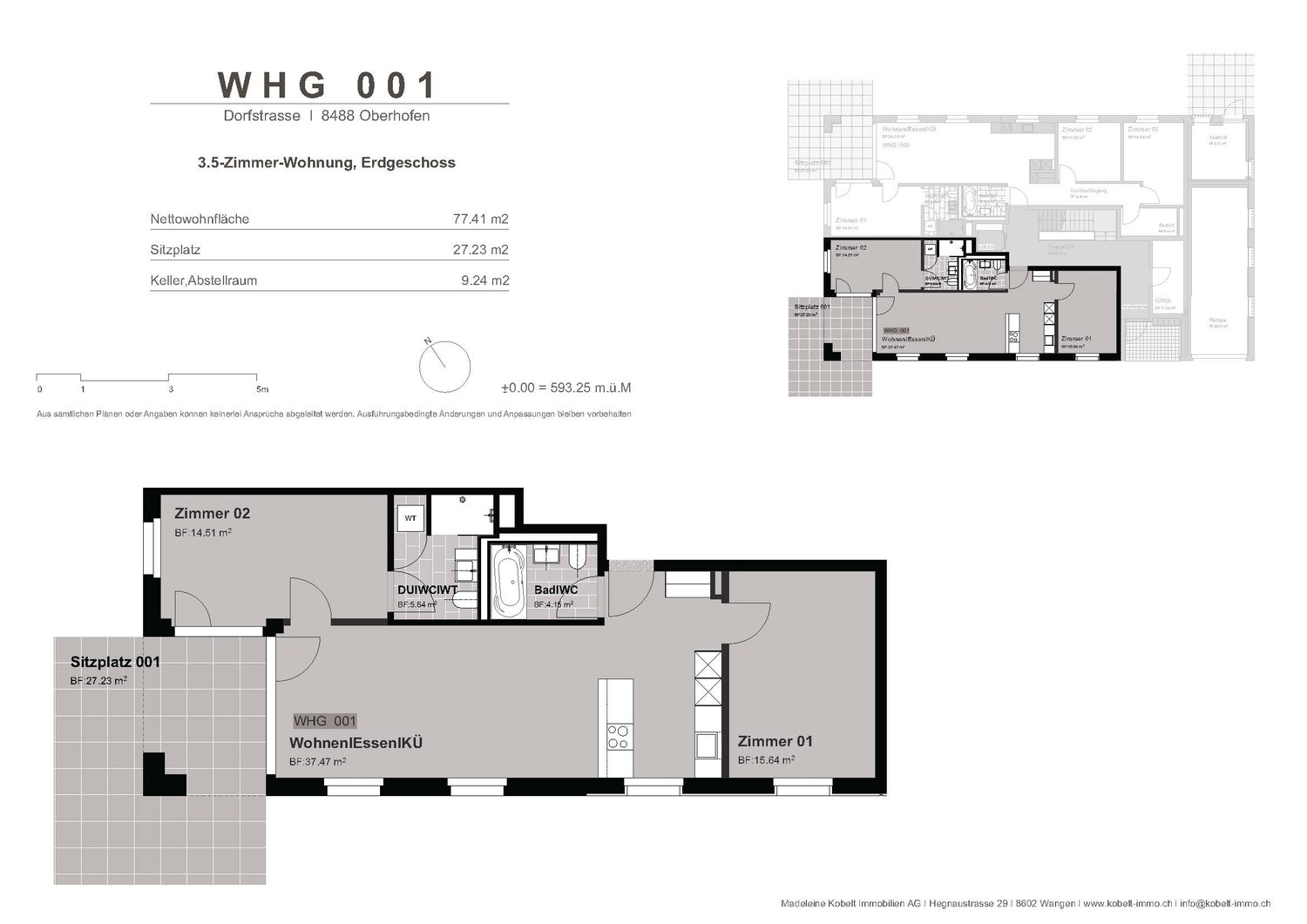 Appartamento di 3 ½ locali