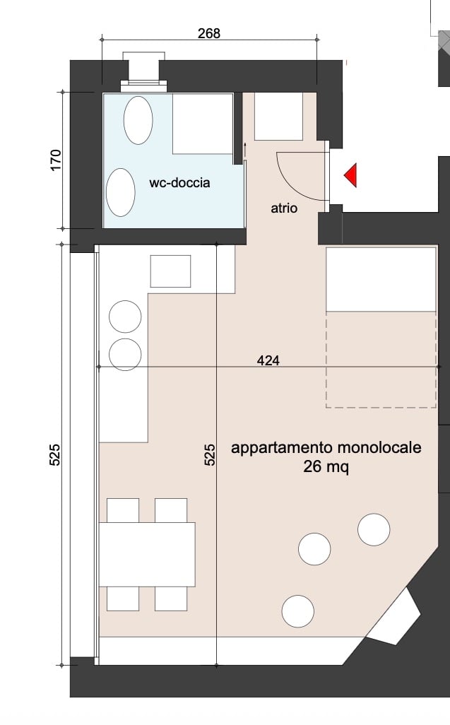 1 room apartment
