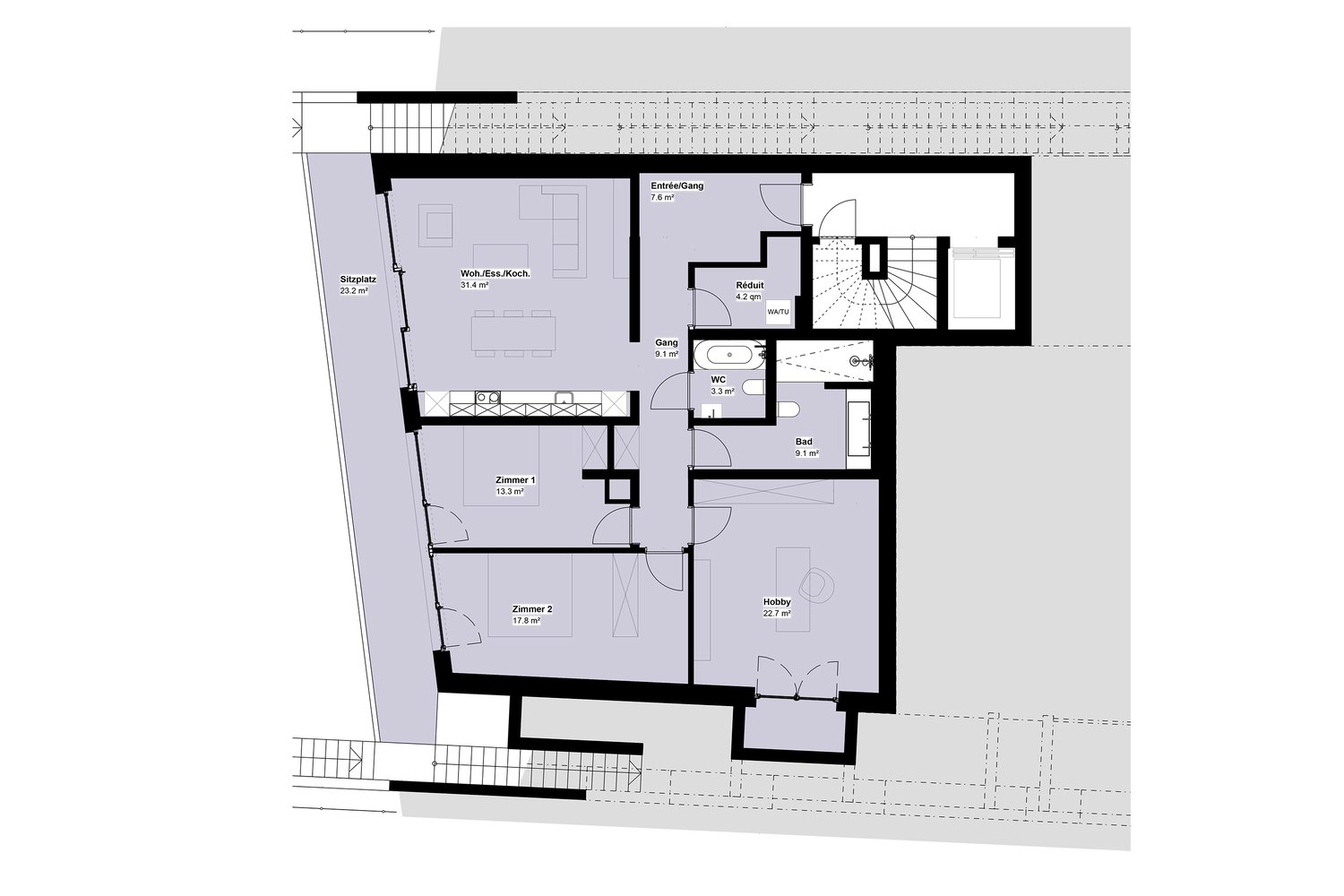 3 ½ rooms apartment