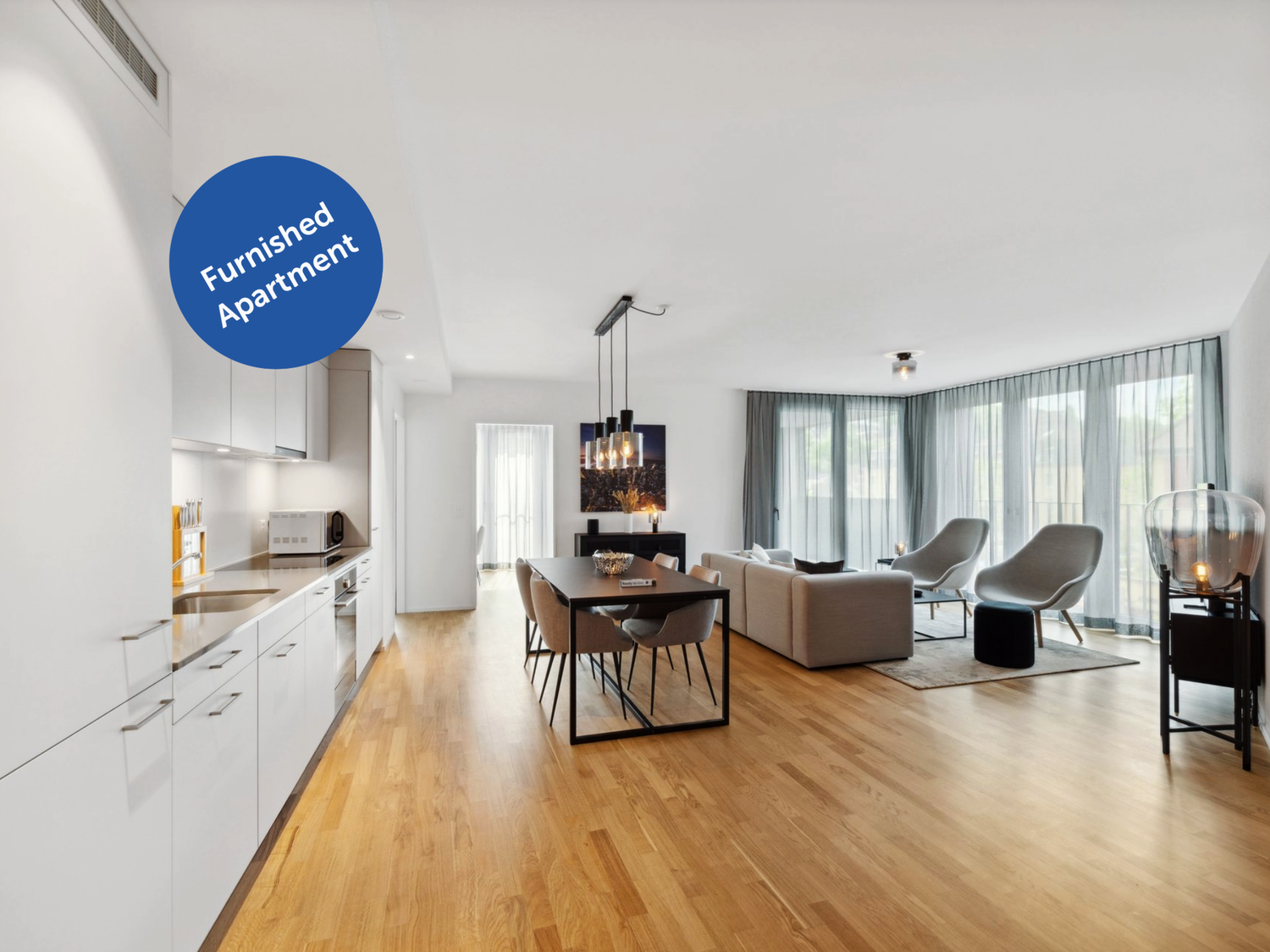2 ½ rooms furnished flat