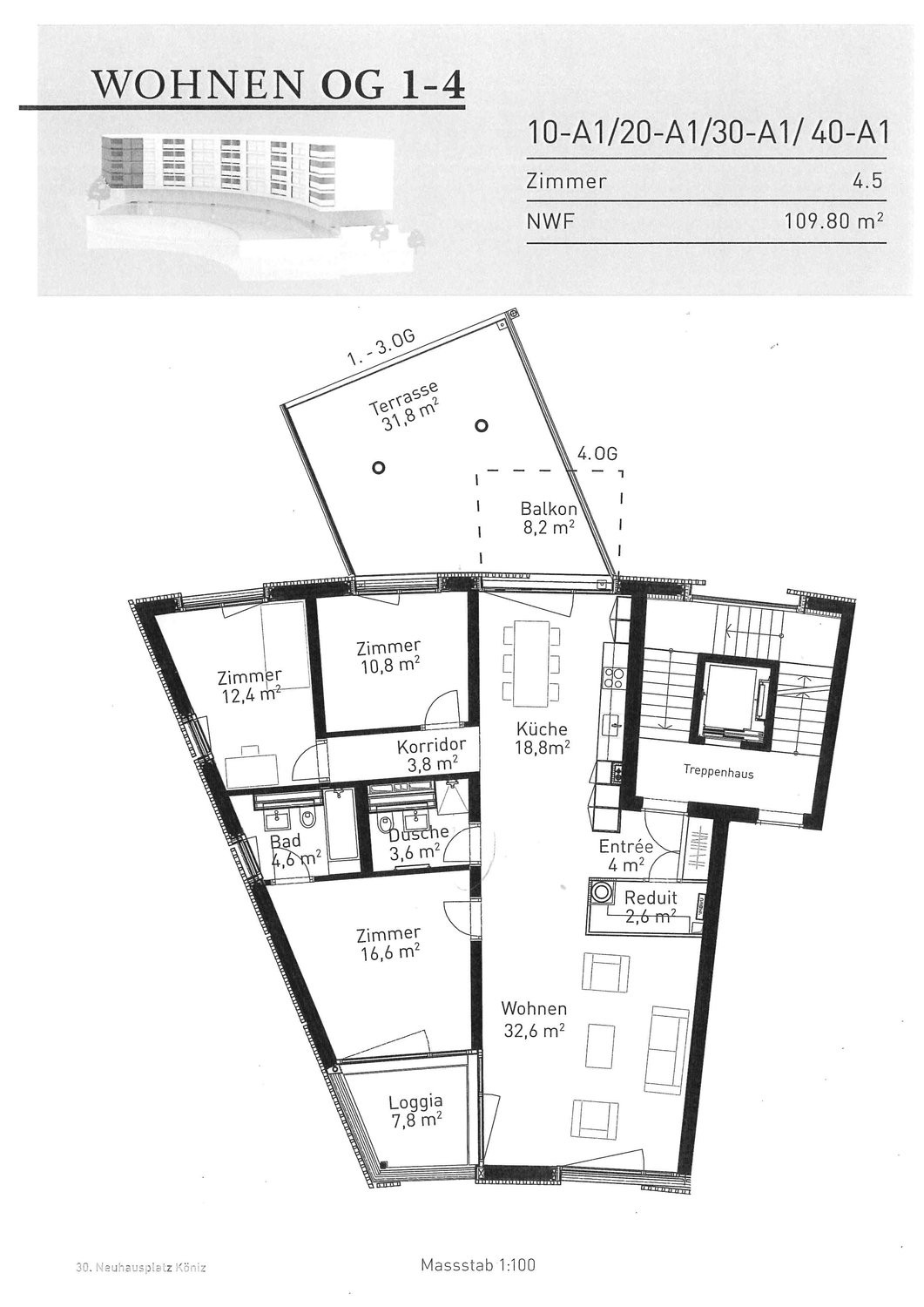 4 ½ rooms apartment