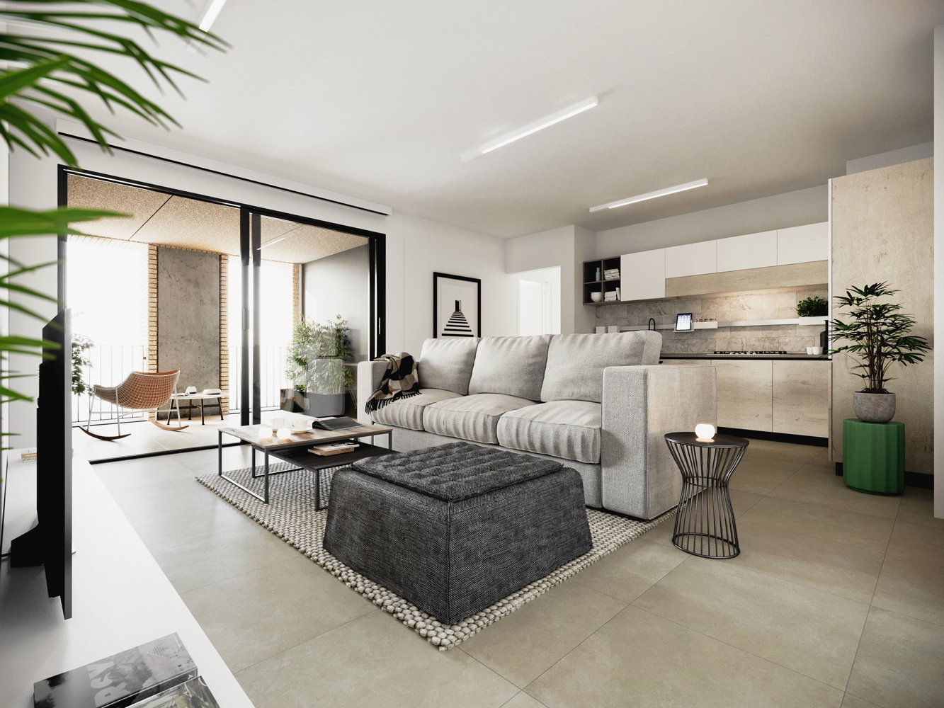 3 ½ Zimmer möblierte Wohnung