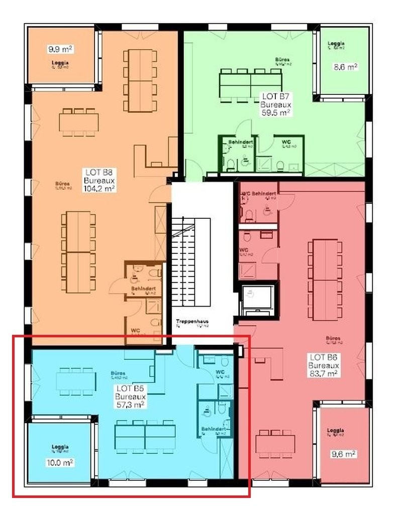 57m² office