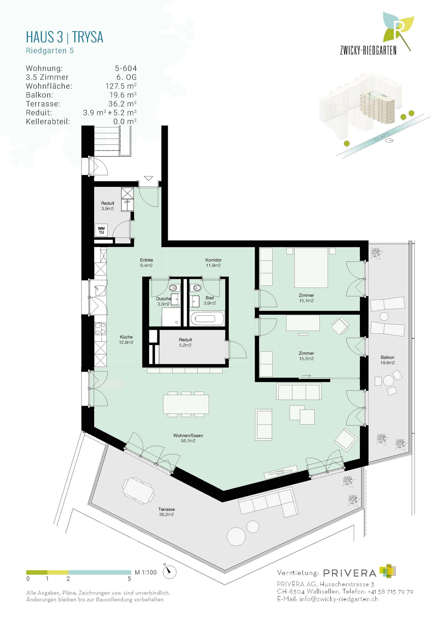 3 ½ rooms apartment
