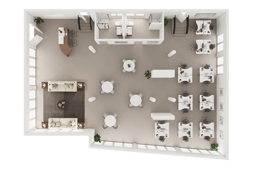 235m² office