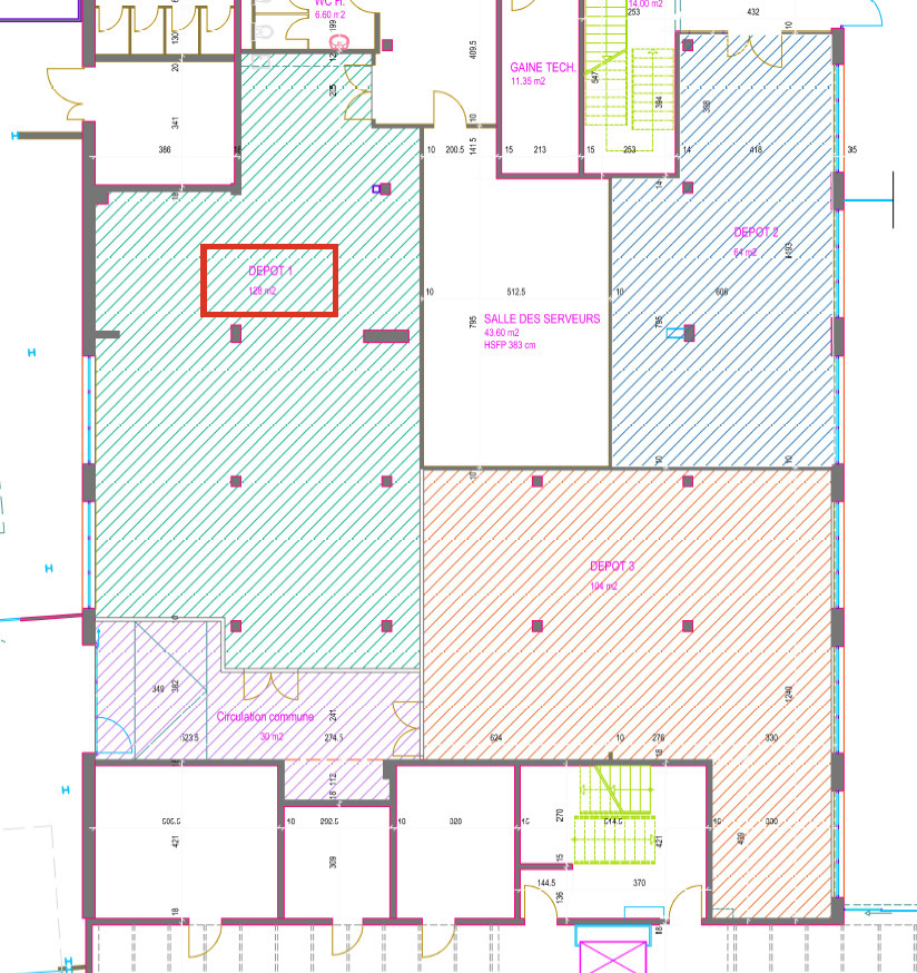 128m² deposito