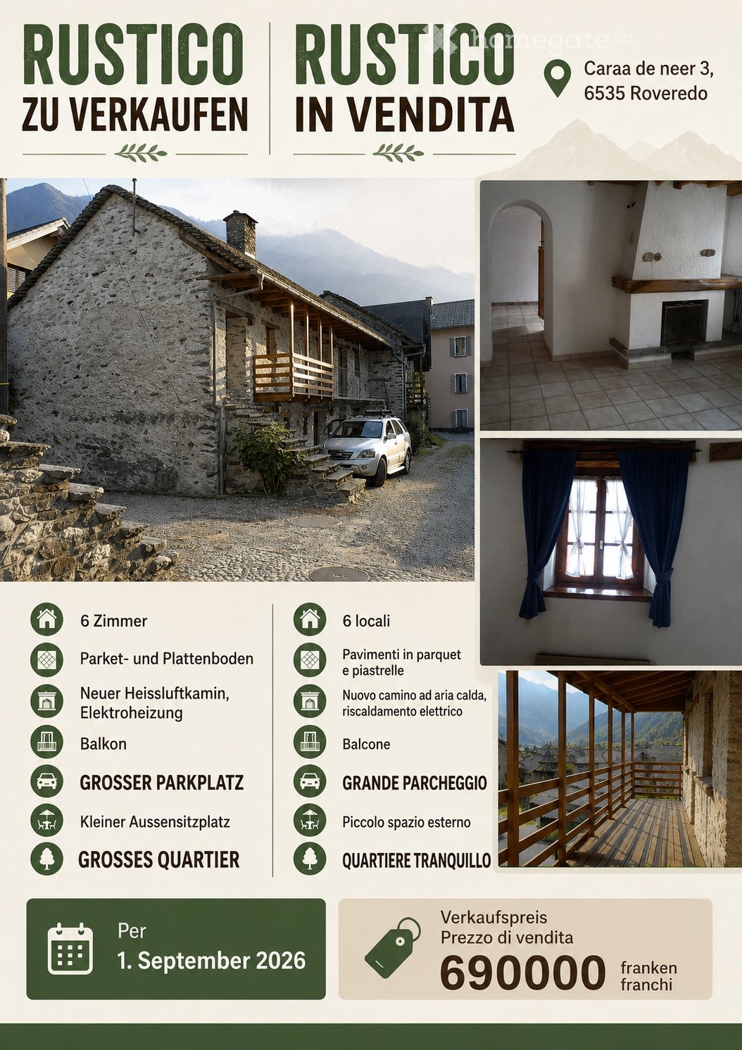 6 rooms single house