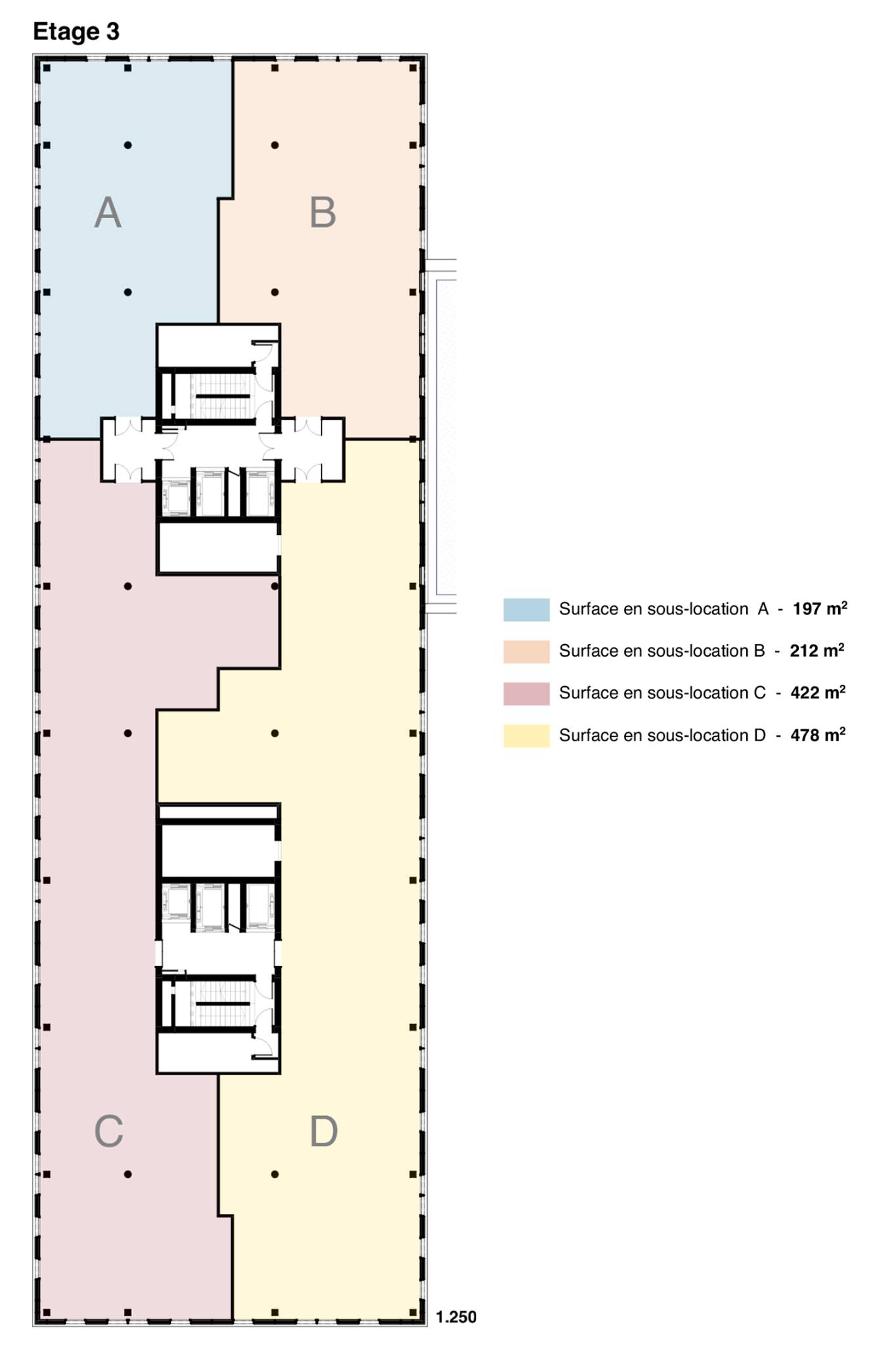 422m² office