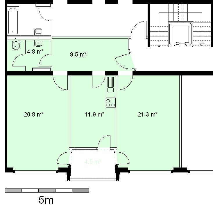 2 rooms apartment