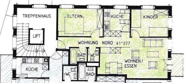 3 ½ rooms apartment