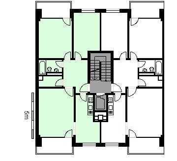 3 rooms apartment