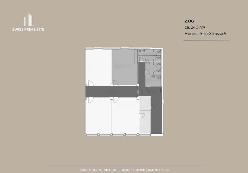 930m² office