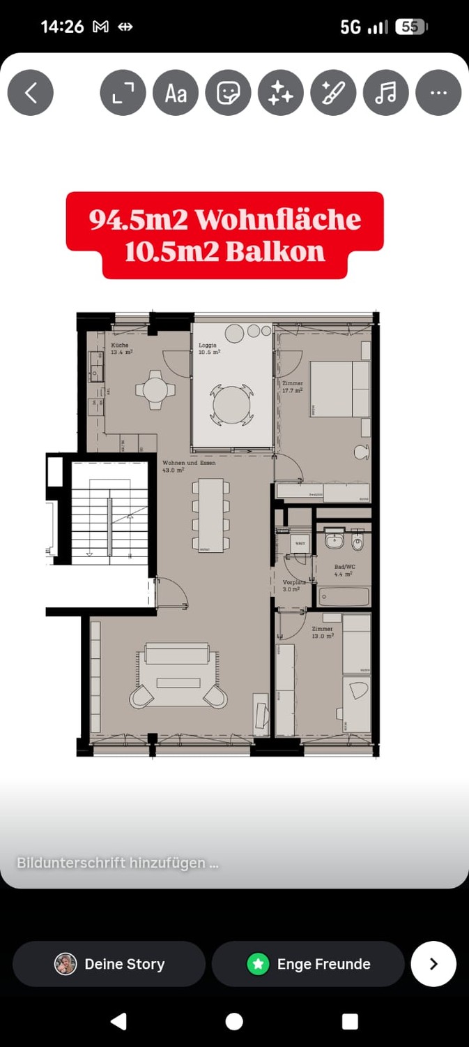 Room in a shared flat