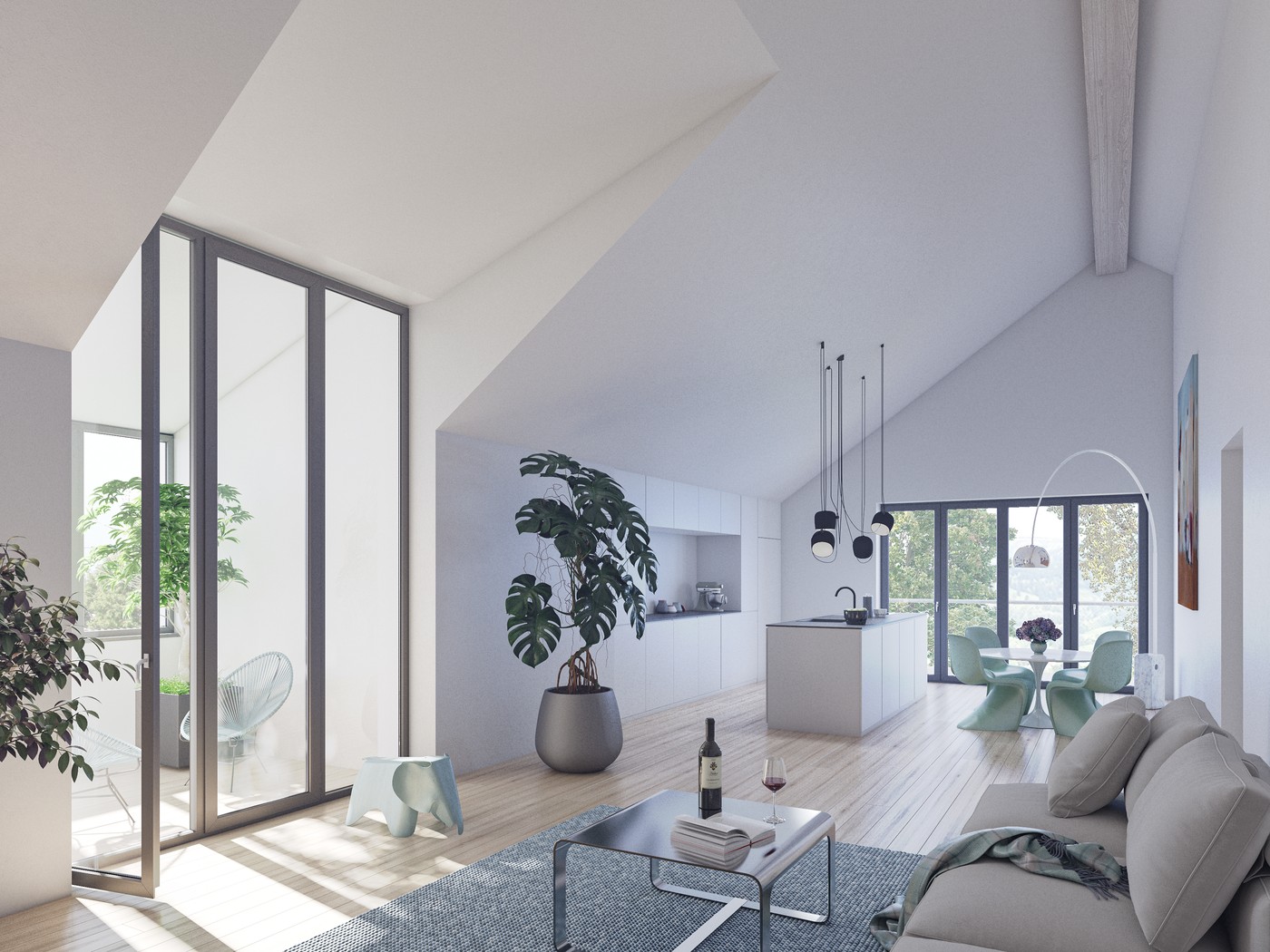 4 ½ rooms roof flat