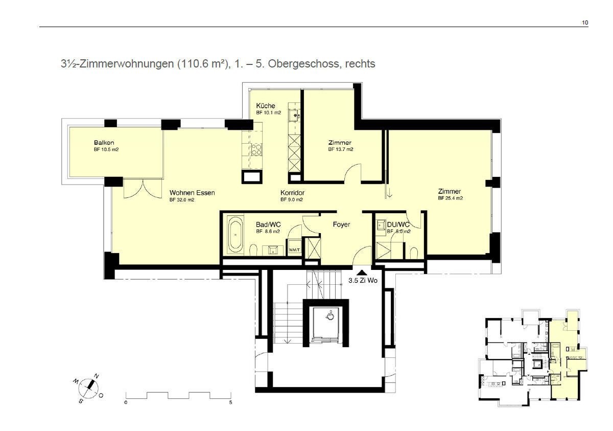 Appartement de 3 ½ pièces