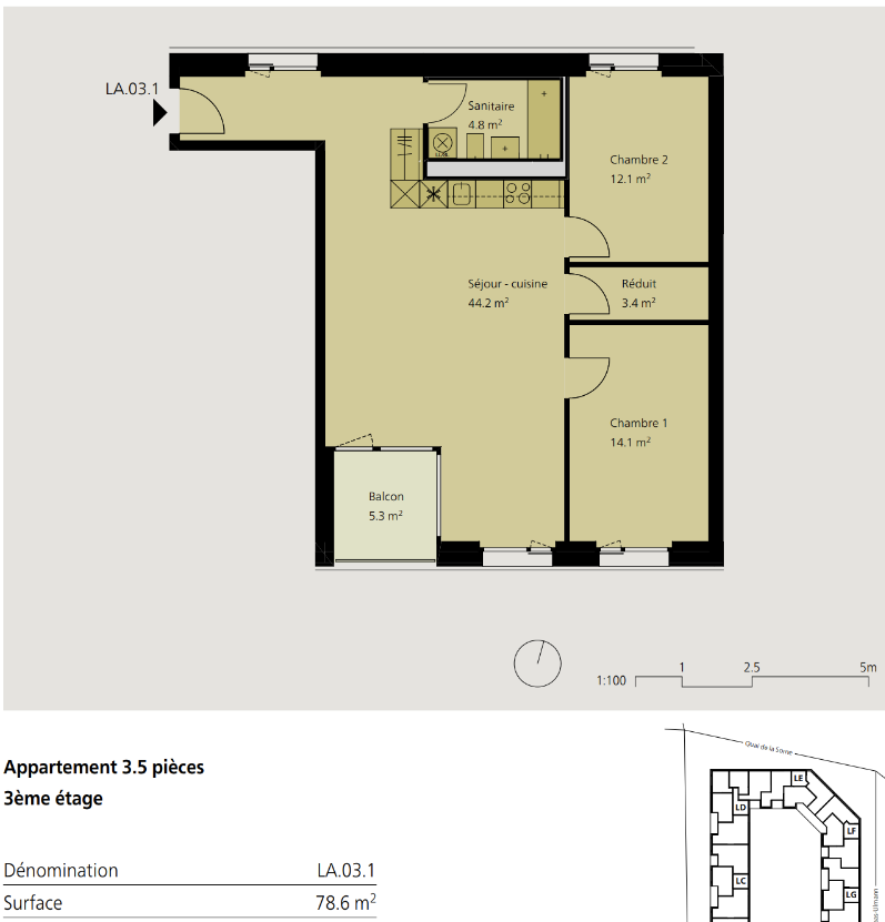 3 ½ Zimmer-Wohnung