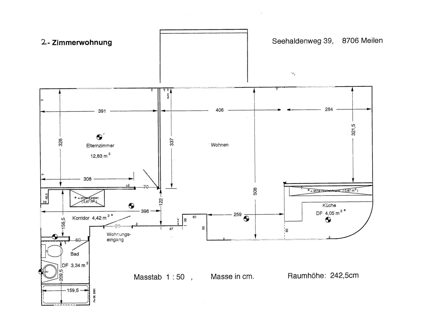 Appartamento di 2 ½ locali