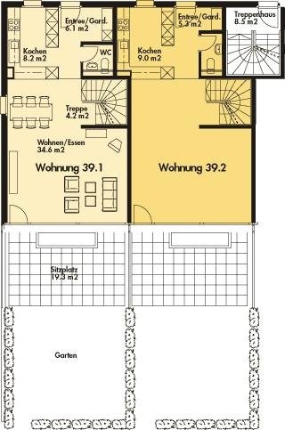 4 ½ rooms duplex