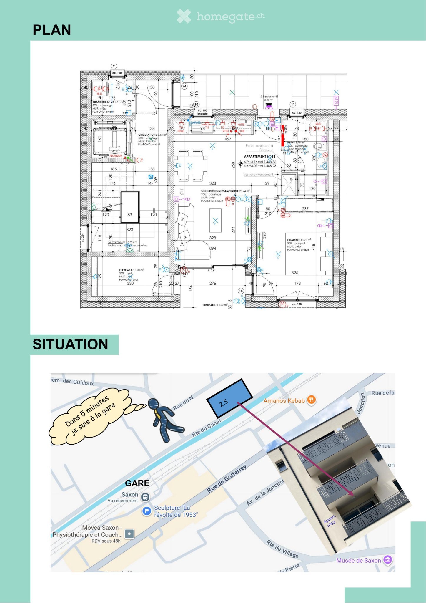 2 ½ Zimmer Wohnung